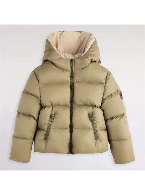 down jacket Giubbotto in nylon idrorepellente, con imbottitura in piuma e patch Fay sulla manica. Dotato di un ampio cappuccio, presenta due tasche e una chiusura con zip. FAY | FX2P57 N0399726